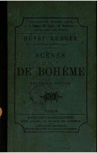 File:Murger - Scènes de la vie de bohème, Lévy, 1871.djvu