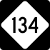 North Carolina Highway 134 marker