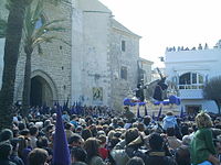 El Nazareño procession during Holy Week