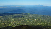 Nicaragua, Ometepe, Blick vom Vulkan Concepción auf den Nicaraguasee Richtung Nordwesten