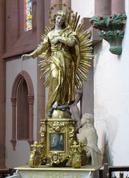 Statue de procession "Immaculée conception" (XIXe)