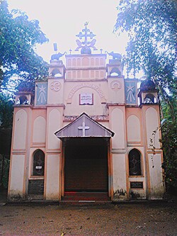 Front view of Nilakkal church