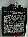 Notre Dame Erzdiözesanseminar historischer marker.jpg