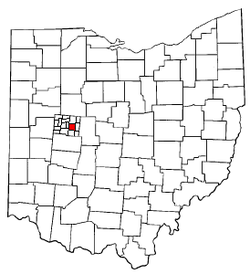 موقعیت بخش جفرسون، شهرستان لوگان، اوهایو در نقشه