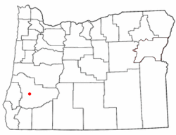 Vị trí trong Oregon