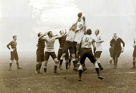 Scène du match(victoire de l'Olympic Rugby Wallabies sur Cornwall).