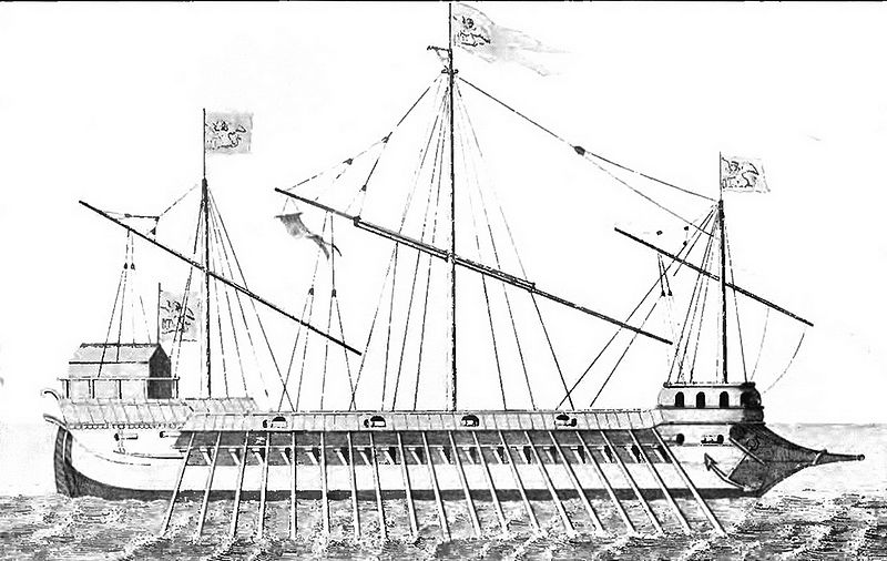 File:One of the Venetian Galleasses at Lepanto - Pg 74.jpg