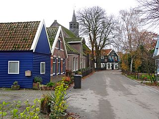 Oosterleek Village in North Holland, Netherlands