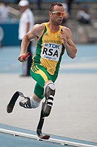 Pistorius en el Campeonato Mundial de Atletismo de 2011 en Daegu, Corea del Sur