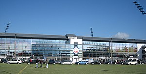 La entrada VIP en el Ostseestadion