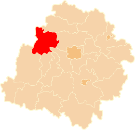 Localisation de Powiat de Poddębice