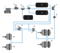 Zweileitungs-Druckluftbremse (Aufbau)