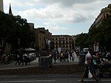 Català: Palau del Bisbe. C/ Bisbe, 5 - pl. Nova, 1-2 - c/ Palla, 18 (Barcelona). This is a photo of a building listed in the Catalan heritage register as Bé Cultural d'Interès Local (BCIL) under the reference 08019/144. Object location 41° 23′ 01.68″ N, 2° 10′ 32.46″ E  View all coordinates using: OpenStreetMap