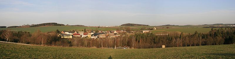 Panorama von Piesigitz im Thüringer Vogtland