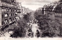 Boulevard Montmartre, 1906 Paris. Boulevard Montmartre.jpg