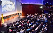 The explorer and TV presenter Paul Rose addresses the 2017 Dive Lecture in The Ondaatje Theater at the Royal Geographical Society, London Paul Rose Speaks at the 2017 Annual Dive Lecture.jpg