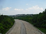 The Schuylkill Parkway freeway stub in Bridgeport