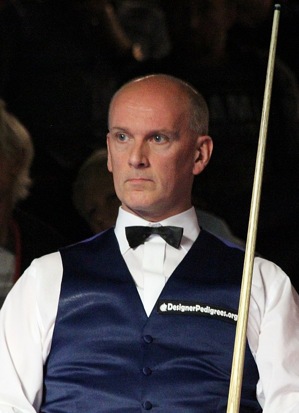 Ebdon at the 2018 Paul Hunter Classic