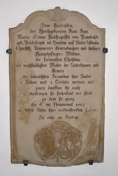 File:Pfarrkirche Neustadt(Donau) GräfinRambaldi Epitaph.JPG