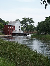 The Otter Tail River at Phelps Mill. June 2004