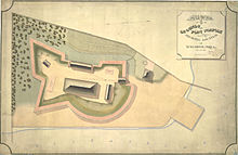 Fort Norfolk in 1861, a first system fort upgraded as part of the second system Plan of Fort Norfolk 1860.jpg