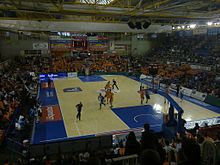 Partido del Baloncesto Fuenlabrada en el polideportivo Fernando Martín