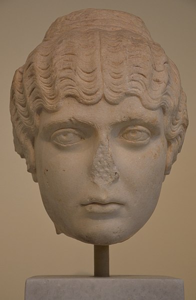 File:Portrait head of Faustina the Younger (wife of emperor Marcus Aurelius), found in Athens, 161-180 AD, National Archaeological Museum of Athens (13912229199).jpg