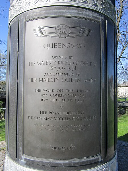 File:Queensway tunnel commemorative plaque, Birkenhead.JPG