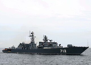 Russian frigate <i>Neustrashimy</i> Krivak-class frigate