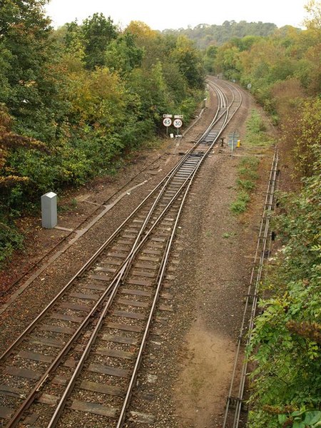 File:Railway line at Yeovil - geograph.org.uk - 1554869.jpg