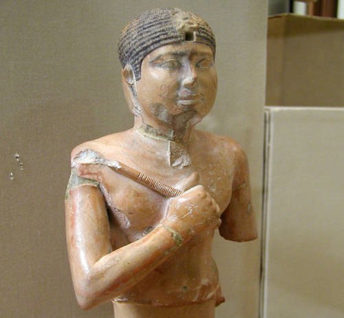 Limestone Statuette of Neferefre from the hypostyle hall of the mortuary temple