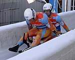 Deutsch: Vorletztes Saisonrennen im Rennrodel-Weltcup der Saison 2014/15 vom 19. bis 22. Februar 2015 in Altenberg/Erzgebirge. Tag 1: Training. English: Luge world cup race season 2014/15 in Altenberg/Germany, 19th to 22nd Februar 2015. Day 1: training.