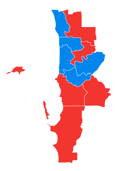 File:Results of the Australian federal election in Perth, 2016.png