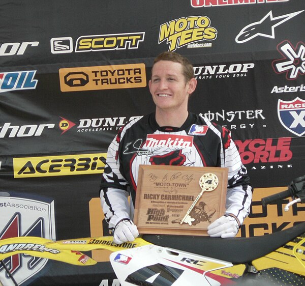 Ricky Carmichael dominated AMA Supercross throughout the mid 2000s, winning five titles