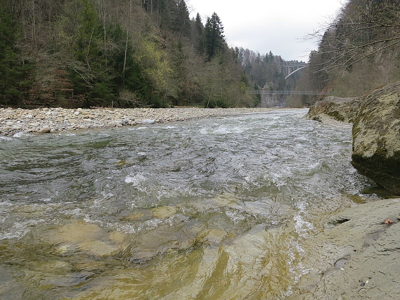 File:River Sense, with Schwarzwasser bridge - panoramio.jpg