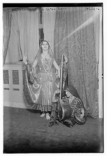 His second wife: Alice Coomaraswamy (Ratan Devi) with Roshanara