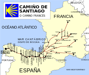 Rutas do Camiño de Santiago francés.svg