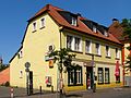 Plastered half-timbered house