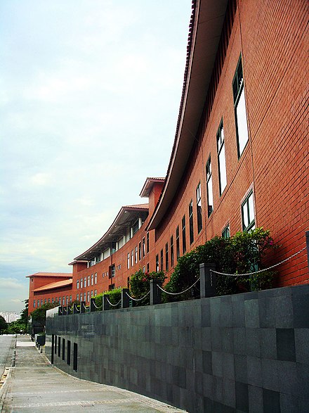 The Officer Cadet School building within the SAFTI Military Institute as seen from the northwest