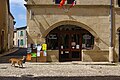 Rues de Saint-Macaire, Gironde, France.