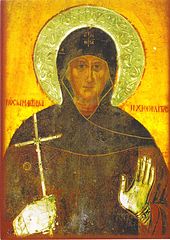 Saint Matrona of Chios, Greek icon Saint Matrona of Chios.jpg