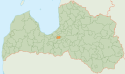 薩拉斯皮爾斯市鎮在拉脱维亚的位置