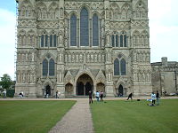 Salisbury-katedralens vestfront.