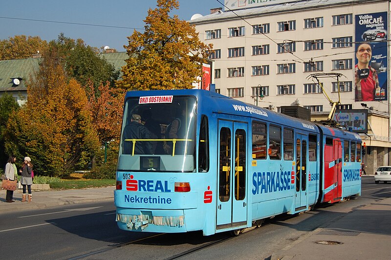 File:Sarajevo Tram-502 Line-5 2011-10-31 (4).jpg