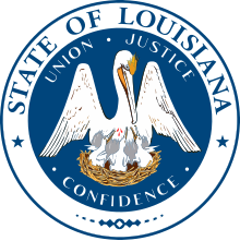 Seal of Louisiana.svg görüntüsünün açıklaması.