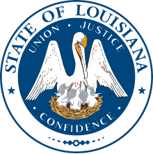 Beschrijving van de Seal of Louisiana.svg-afbeelding.