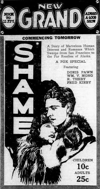 <i>Shame</i> (1921 film) 1921 film by Emmett J. Flynn