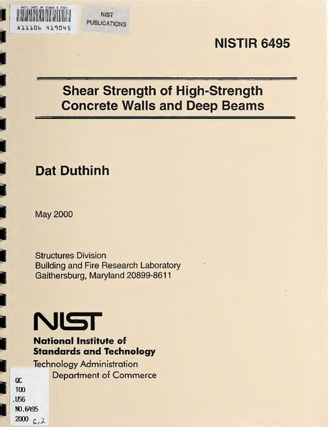 File:Shear strength of high-strength concrete walls and deep beams (IA shearstrengthofh6495duth).pdf