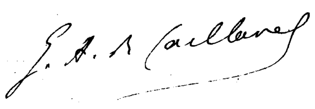 signature de Gaston Arman Caillavet
