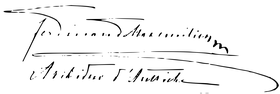 Signature de Maximilien Ier